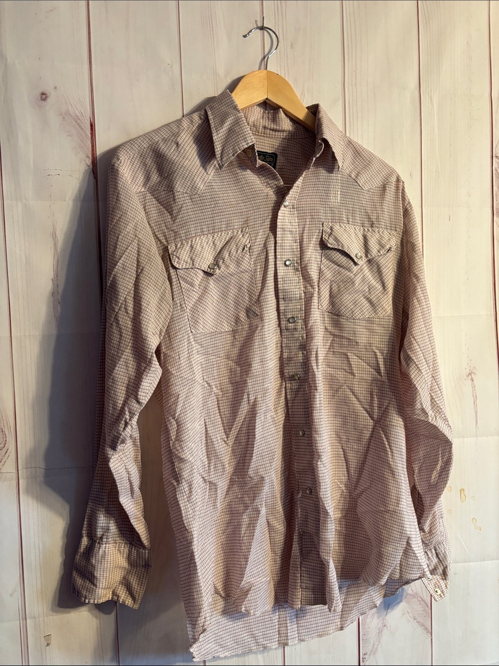Panhandle Slim Cowboy Check Pearl Button-Down Western Shirt | S/M